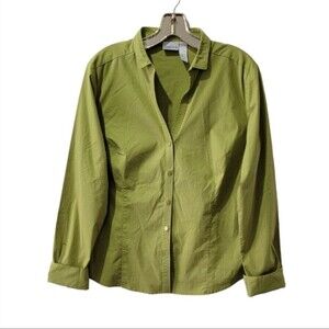 Chico's Sage Button-Up Blouse